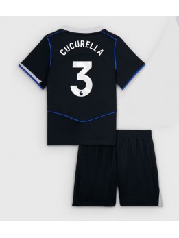 Chelsea Marc Cucurella #3 Replika Tredje Kläder Barn 2025-26 Kortärmad (+ byxor)